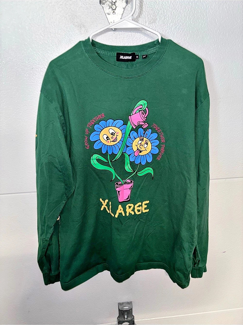 XLARGE Grow Up Long Sleeve Tee Green Medium